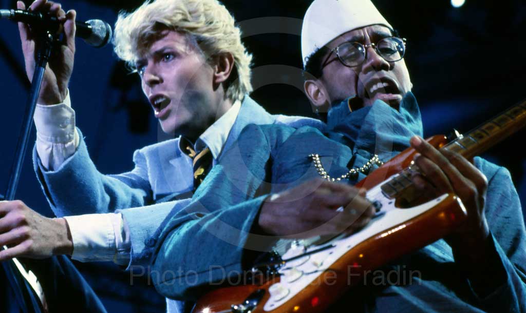 David Bowie et Carlos Alomar. Fréjus, 1984.