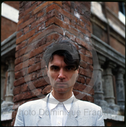 David Byrne. Rome, 1982.