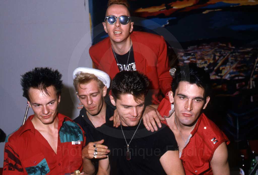 TThe Clash : Vince White, Paul Simonon, Joe Strummer, Pete Howard, Nick Sheppard. Rome, 1984.