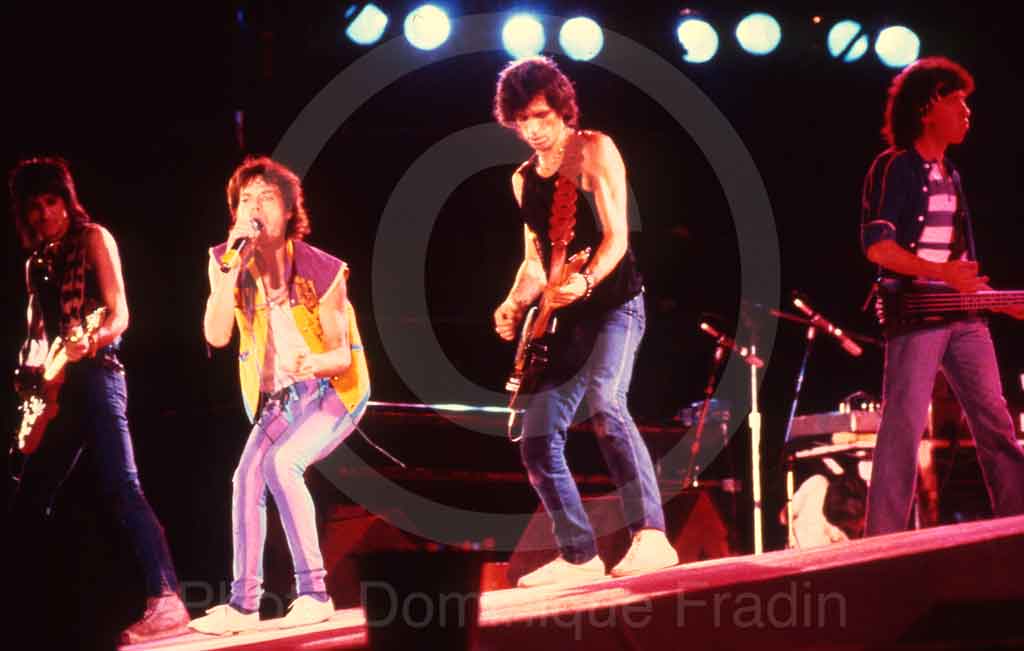 ROLLING STONES. Naples, 8 juillet 1982.